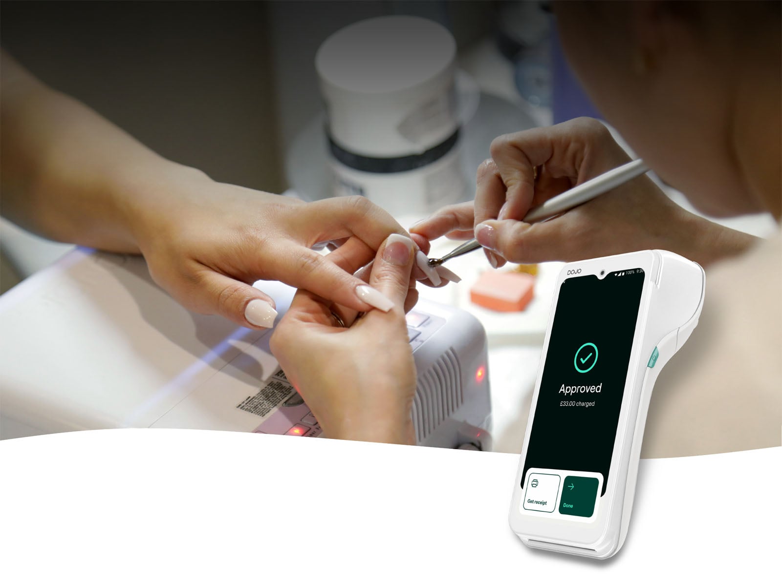 Health and beauty salon card payments